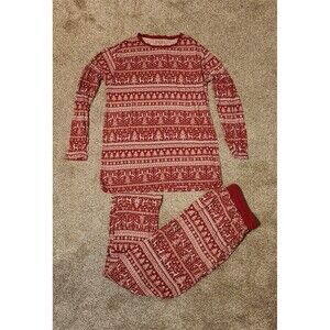 Little Sleepies Reindeer Cheer Men's Pajama Shirt And Pants Size Large